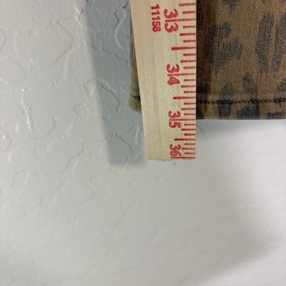 FRAME Jeans Womens 28 Brown Cheetah Print Le Crop Mini Boot Cropped Bootcut - Picture 8 of 9